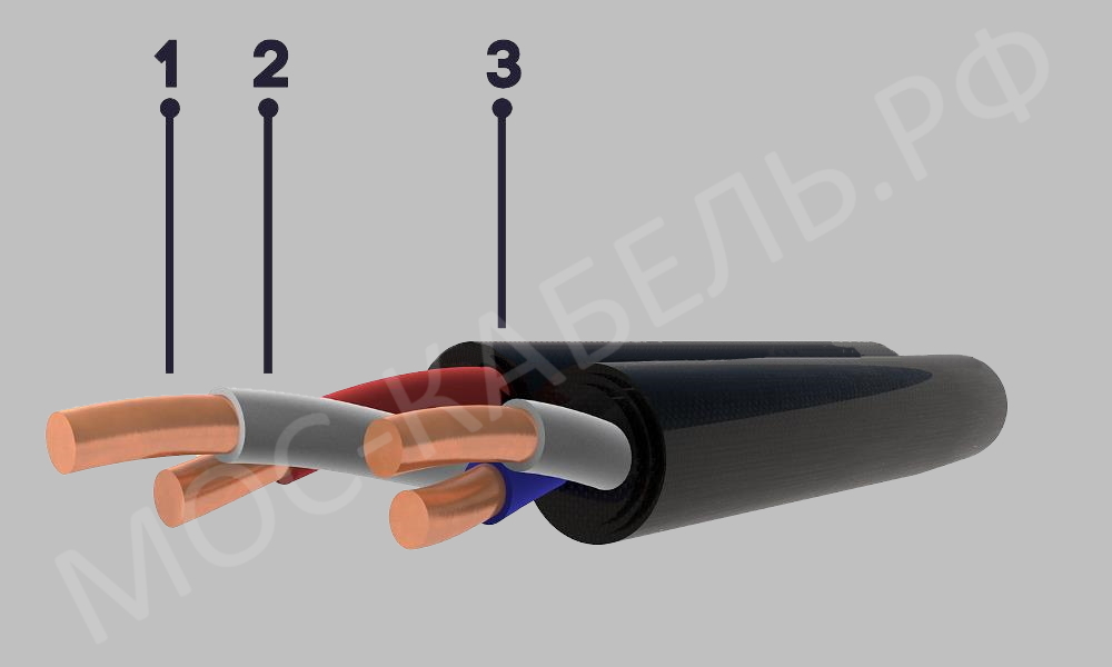 конструкция кабеля ТЦПмПп